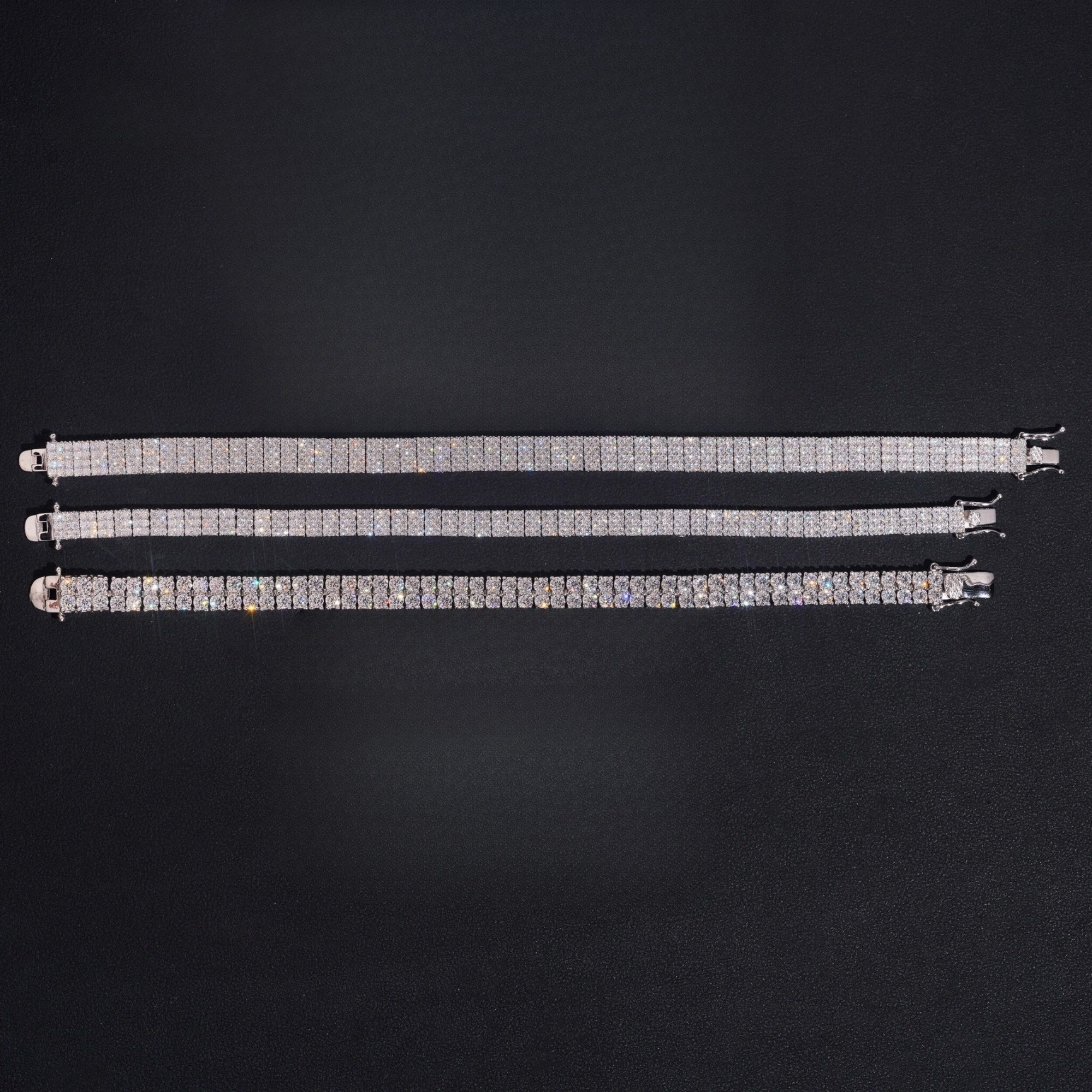 Iced Rows Tennis Bracelet