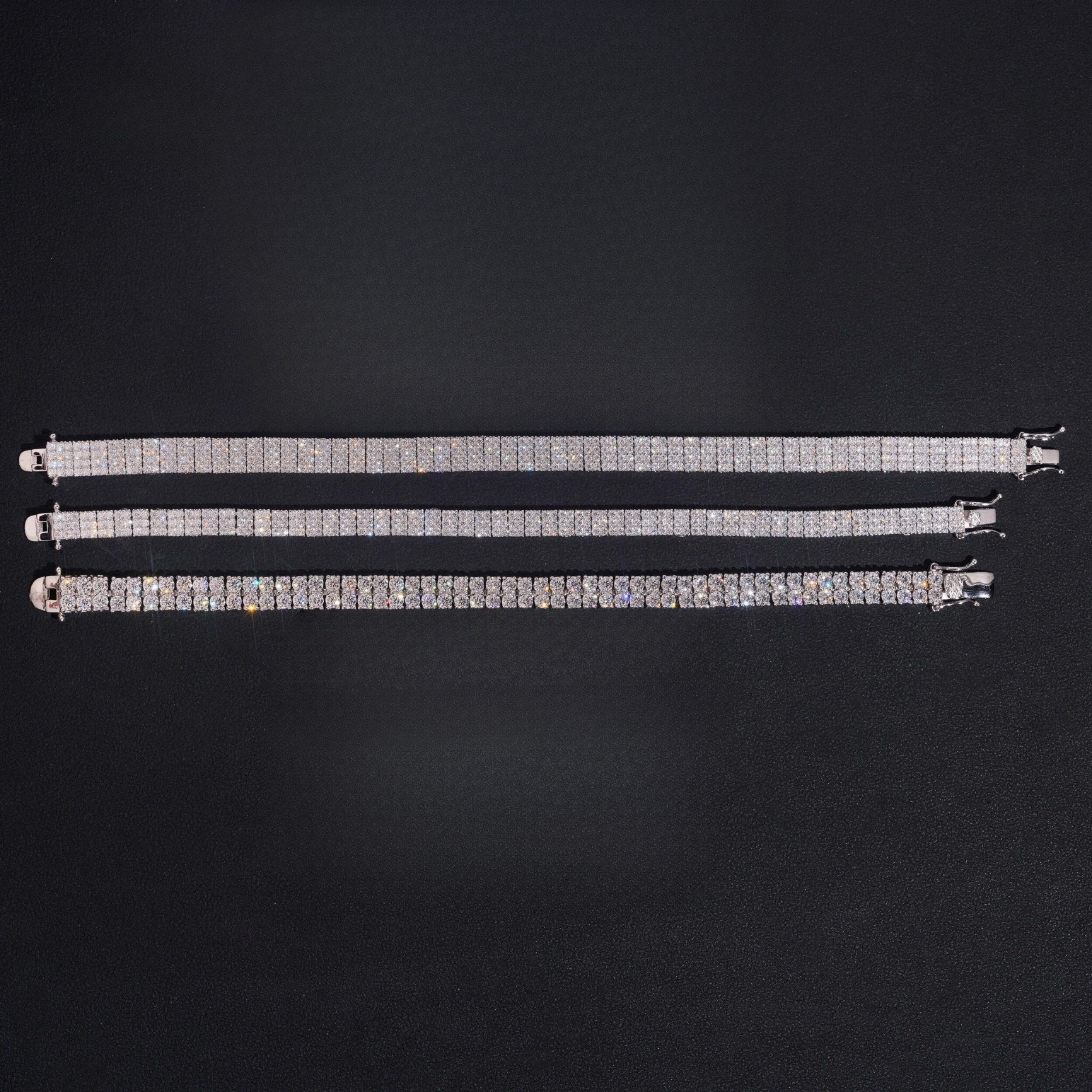 Iced Rows Tennis Bracelet