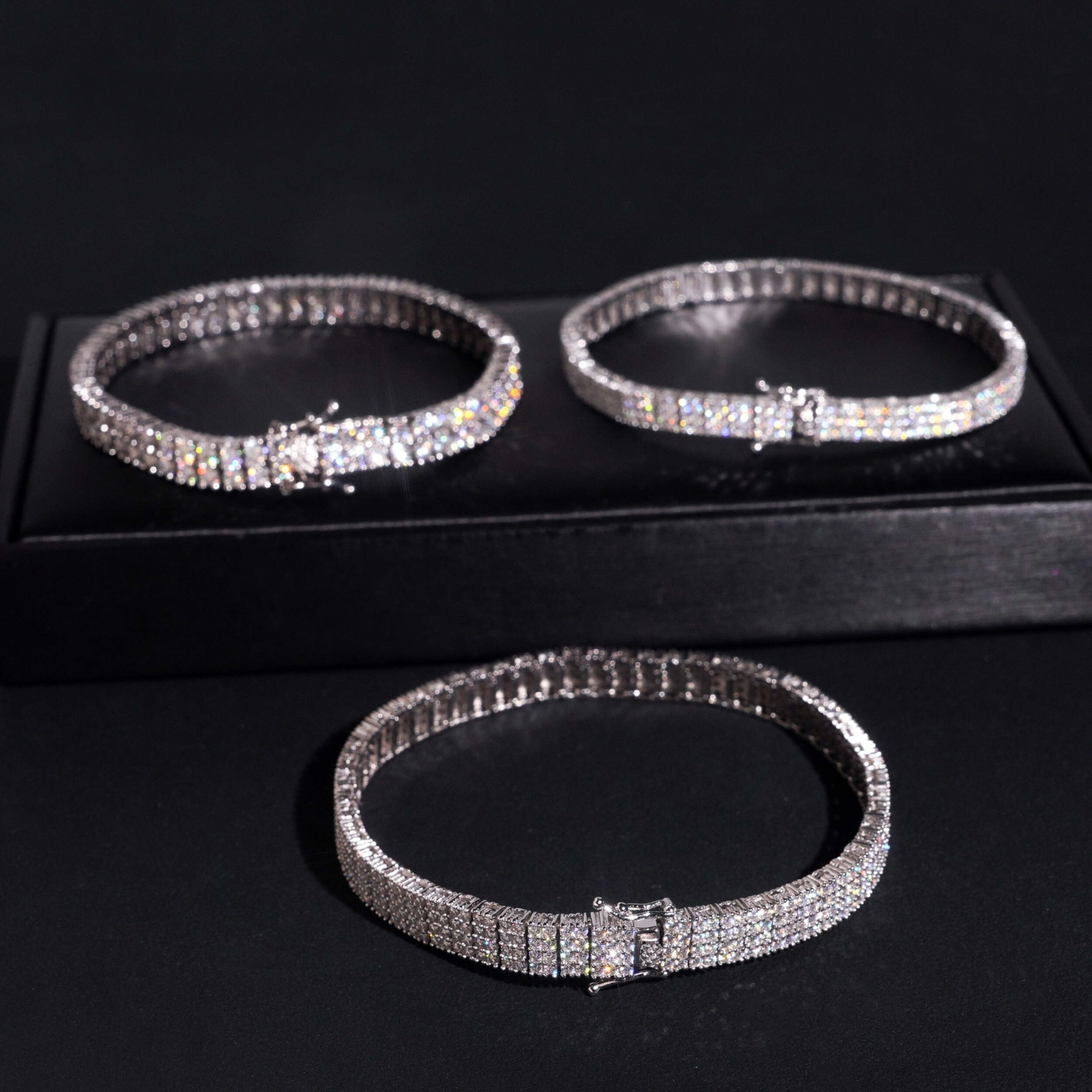 Iced Rows Tennis Bracelet