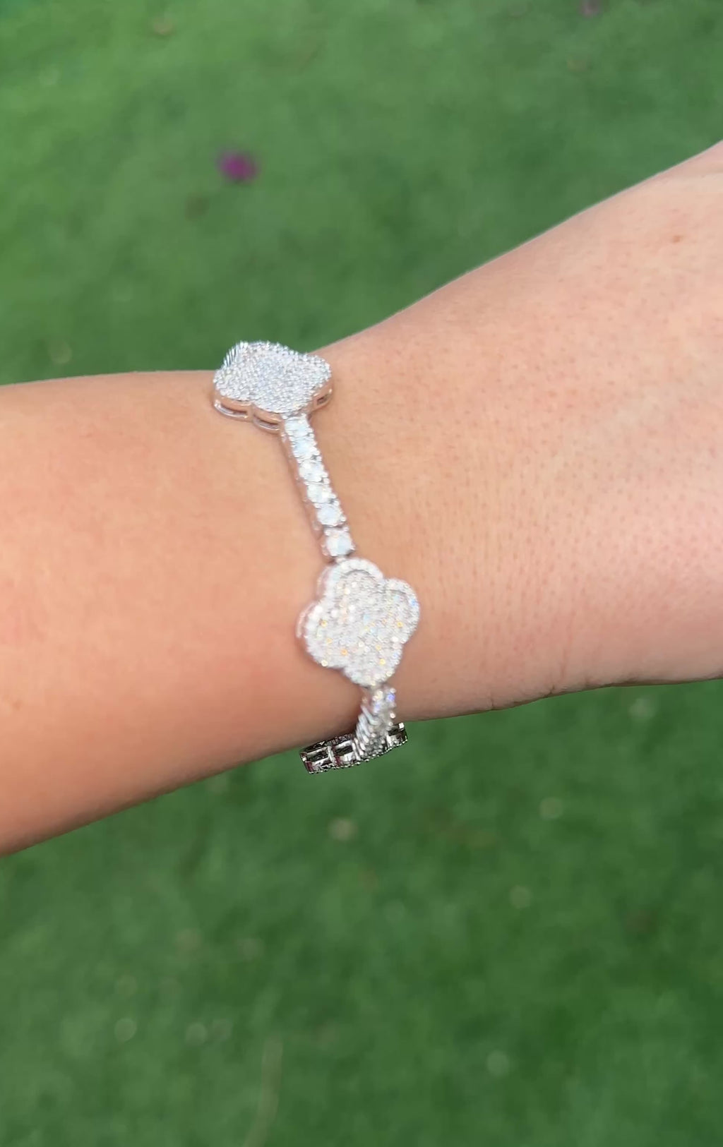 Clover Luxe Tennis Bracelet