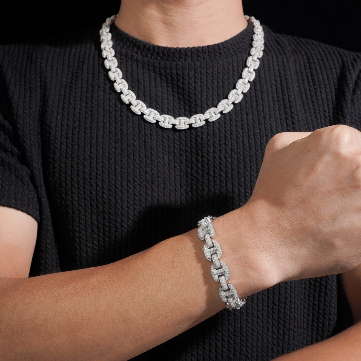 Hip Hop Iced Out Infinity Cuban Link